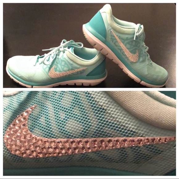 Nike Shoes - Bedazzled Nike Gym Shoes